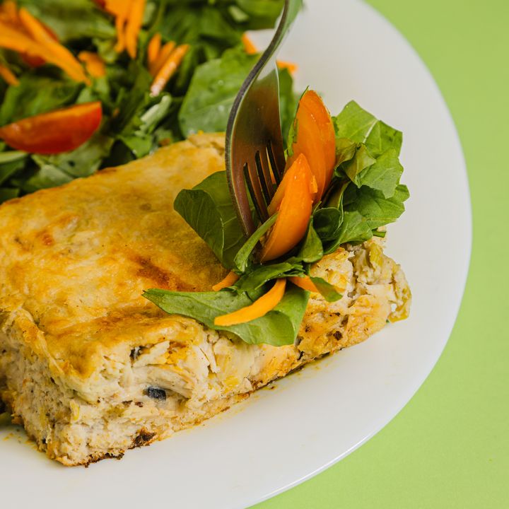 Soufflé de pollo y puerro de Varieté